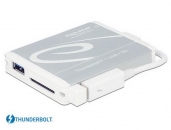 Delock  91723  Thunderbolt雷电转USB3.0与SD UHS-II 读卡器