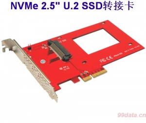 Addonics AD25NVMPX4 NVMe 2.5 U.2 SSD转PCIe ×4 3.0转接卡