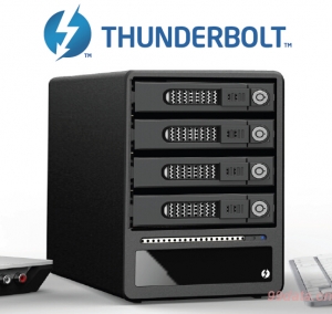 RAIDON锐铵GT4670-TB 4盘位Thunderbolt雷电磁盘阵列柜