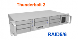 Stardom DR8-TB2 8盘位Thunderbolt 2雷电磁盘阵列柜 RAID5