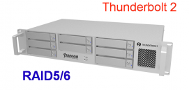 Stardom DR8-TB2 8盘位Thunderbolt 2雷电磁盘阵列柜 RAID5