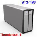 Stardom ST2-TB3 2盘位Thunderbolt 3雷电阵列柜磁盘阵列柜