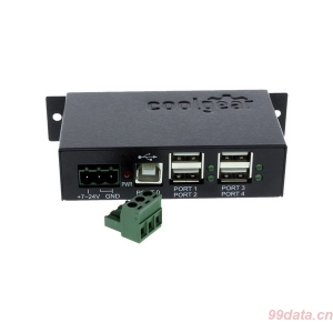 Coolgear USBG-4U2ML  USB 2.0 4口工业级Hub 金属封装