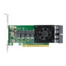 LRNV9349-8I PCIe x16 转内置8口SFF-8643 NVMe