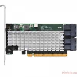 Highpoint火箭SSD7120 U.2 NVMe SSD PCIe3.0x16 RAID阵列卡