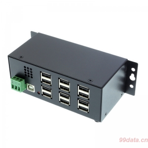 Coolgear USBG-12U2ML 12口USB 2.0工业级金属Hub含电源适配器